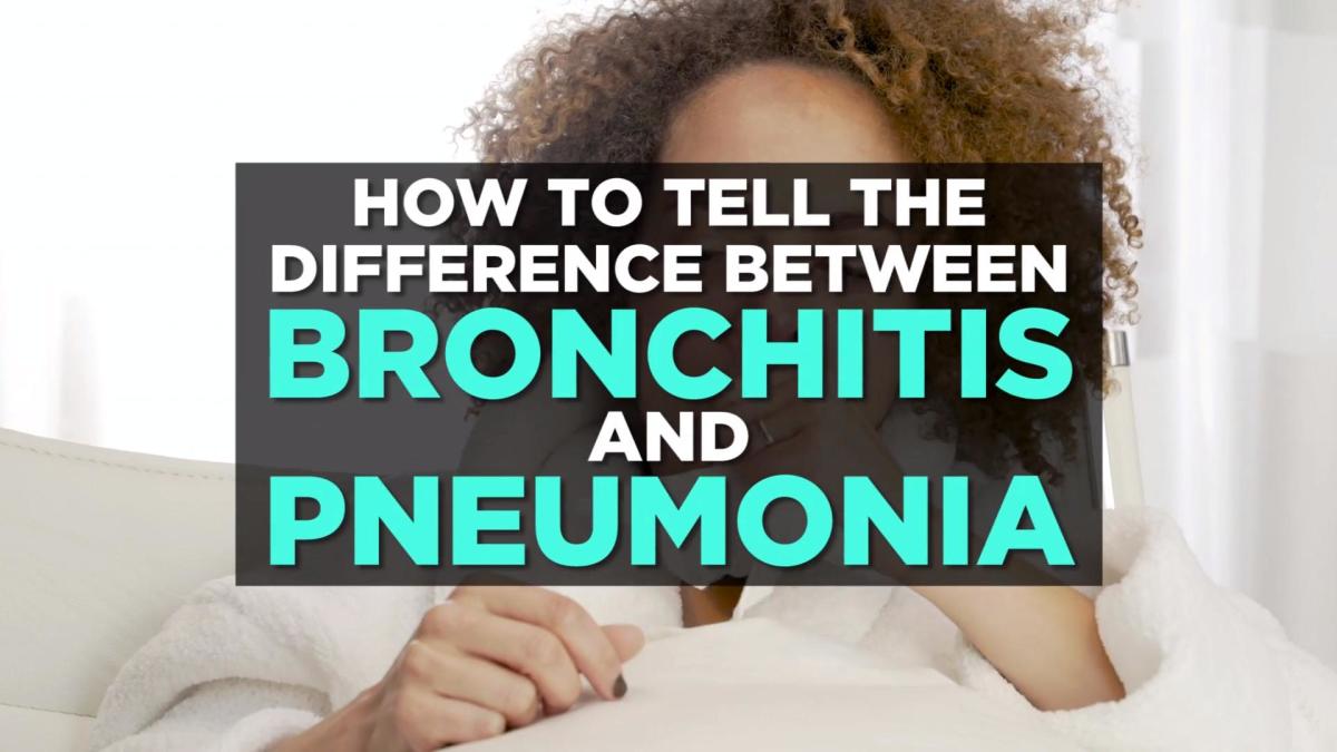 How To Tell The Difference Between Bronchitis And Pneumonia 3493