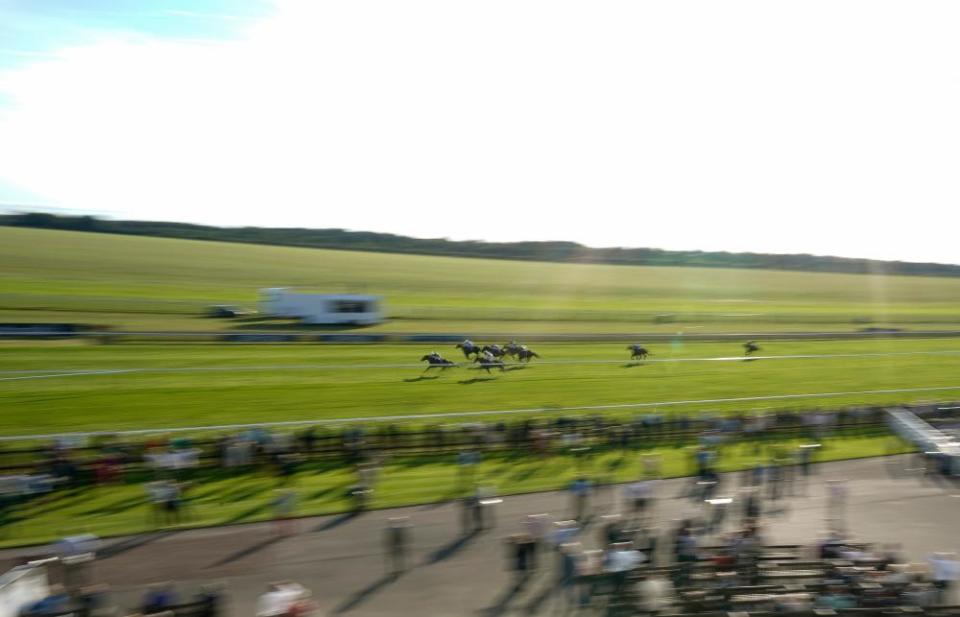 Murphy wins aboard Carolus Magnus (left) at Newmarket last month.