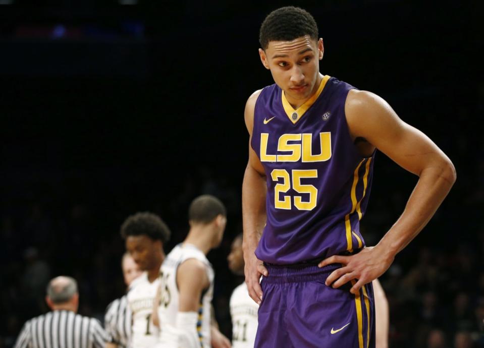 Ben Simmons’ year at LSU under Johnny Jones was a rough one. (AP)