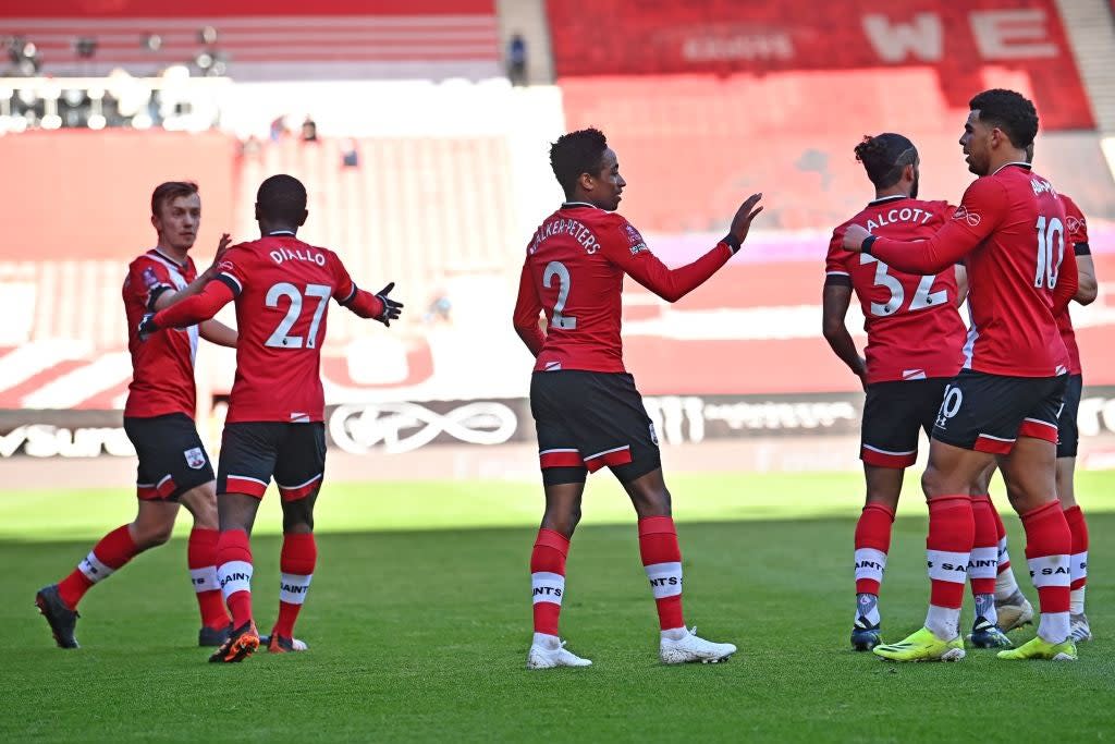 Southampton's players celebrate  (AFP via Getty Images)