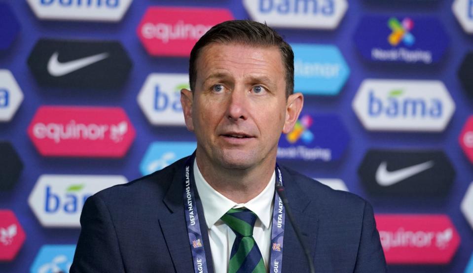 Northern Ireland manager Ian Baraclough is concerned by the demands on players ahead of a busy Nations League schedule (Fredrikh Hagen/PA) (PA Archive)