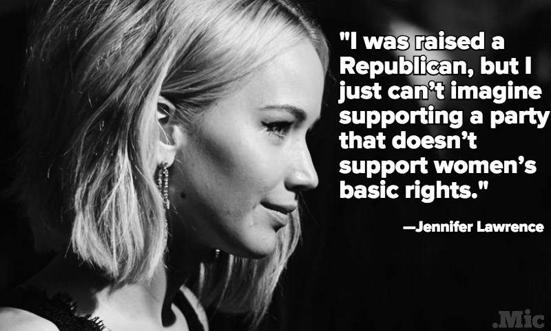 In One Quote, Jennifer Lawrence Sums Up Why She'll Never Be a Republican