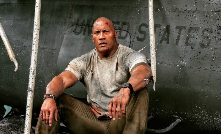 Dwayne 'The Rock' Johnson in next year's 'Rampage' (credit: New Line Cinema/Dwayne Johnson's Instagram)