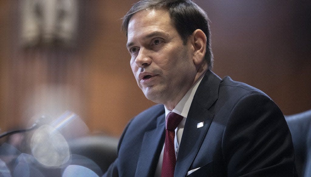 Sen. Marco Rubio speaks during the Senate Appropriations Subcommittee on Labor, Health and Human Services, and Education on May 17.