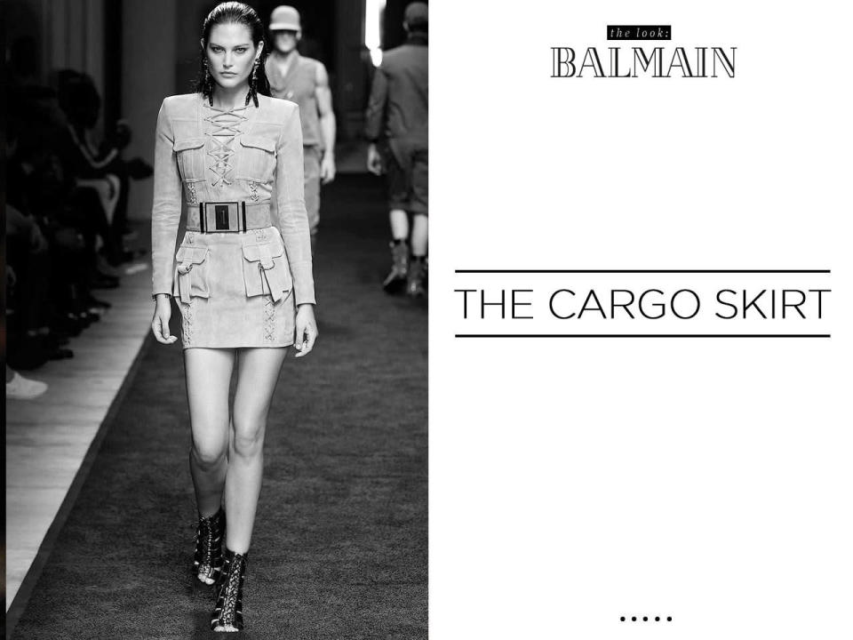 The Cargo Skirt - Balmain Style