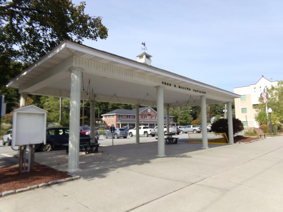 The pavilion near the Park & Shop Lot on Main Street, Honesdale, was erected in 1987 and dedicated in memory of Fred R. Miller. Honesdale Rotary Club volunteers to maintain the pavilion. The club, in 2023, announced plans to post a sign by the pavilion describing the life of Fred Miller, long-time Honesdale fireman, fire prevention promoter and volunteer playing Santa Claus for at least 61 years.