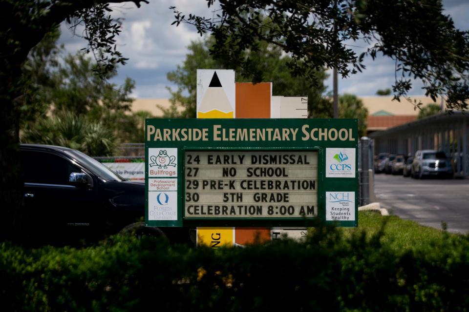 Hector Manley, a former Parkside Elementary School teacher, has been accused of 19 counts of lewd and lascivious molestation and two counts of capital sexual battery against someone younger than 12. Children told investigators that Manley touched them inappropriately at school and at soccer practice, where he was a coach for a local team. 