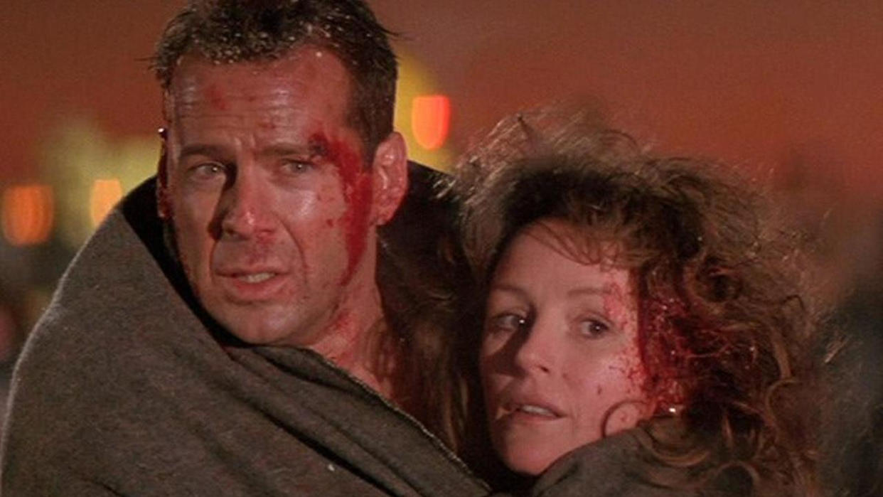  Bruce Willis and Bonnie Bedelia in Die Hard. 