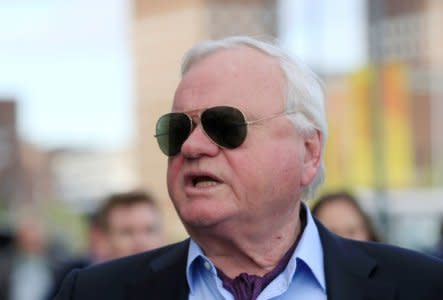 FILE PHOTO: Norwegian-born shipping tycoon John Fredriksen speaks in Oslo, Norway, June 1, 2017. REUTERS/Ints Kalnins/File Photo