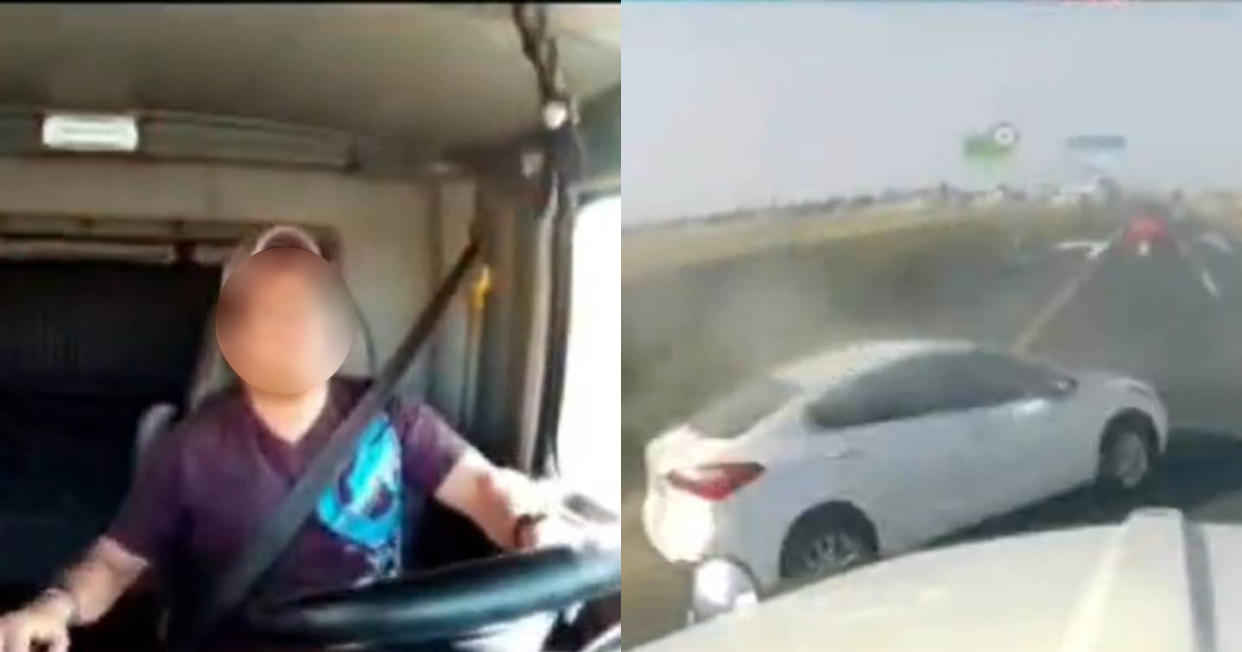 Conductor realiza maniobra irresponsable en la México – Pachuca y causa terrible accidente. Foto: Captura de video X vía @RedEmergenciasM