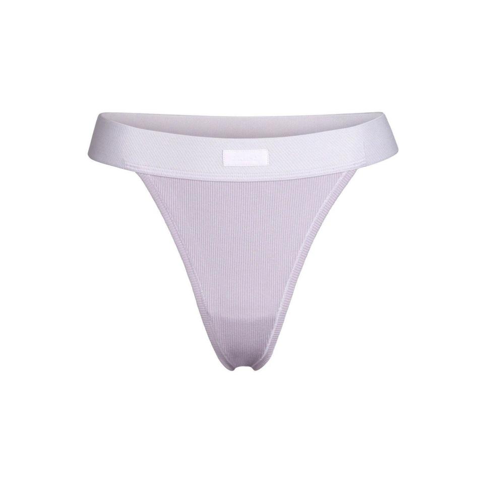 9) Cotton Rib Thong