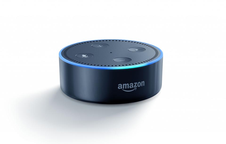 <p><a rel="nofollow noopener" href="https://www.amazon.co.uk/Amazon-Echo-Dot-Generation-Black/dp/B01DFKBL68" target="_blank" data-ylk="slk:Amazon, £49.99;elm:context_link;itc:0;sec:content-canvas" class="link ">Amazon, £49.99</a> </p>