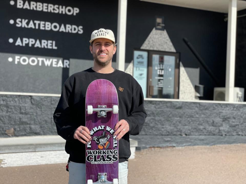 Justin Allain, owner of Working Class Menswear & Skateboard Shop, is just two blocks from House of Nazareth. He has seen a positive change in the neighbourhood since the shelter has cut back the number of beds and begun focusing on moving people into housing.