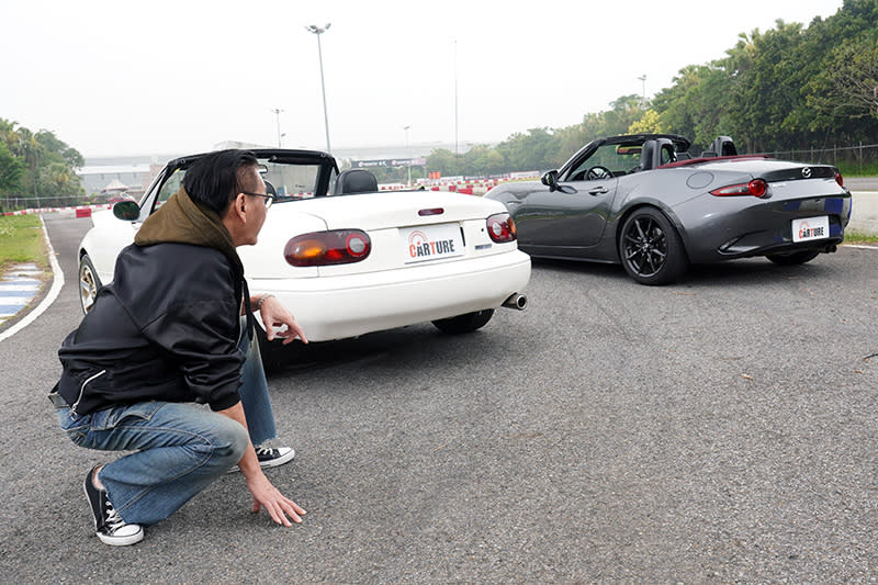 身為第一代車主的龍哥認為，第四代MX-5馬力較大、外型現代，但他依舊鍾意第一代的古典美。