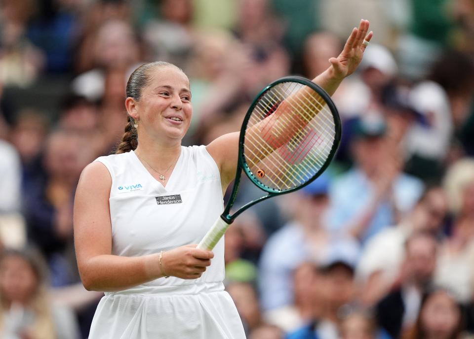 Jelena Ostapenko is through to the quarter-finals for the first time in six years (PA Wire)