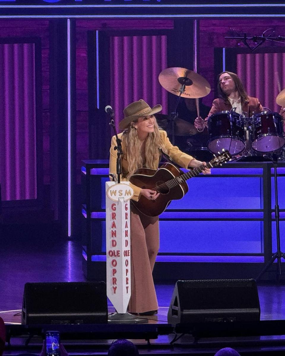 Lainey Wilson at the Grand Ole Opry, Feb. 28, 2024