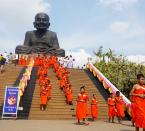 <b>Wat Huay Mongkol</b><br><p><b>Home to the immensely large statue of the popular monk, Luang Phor Thuad</b></p><br><p>The Thais are known for the religious devotions, which is why temples and monuments are aplenty. In Hua Hin, some 15km west of the city centre, is where you’ll find the enormous status of one of Thailand’s most famous monks, Luang Phor Thuad who is known for his miracles at the temple Wat Huay Mongkol. An example of his miracle? Once on a boat in the open sea where all fresh water has been consumed, Luang Phor Thuad dipped his foot into the sea to draw a circle and told a sailor to fetch fresh drinking water from the area. The sailor was in doubt for they were surrounded by nothing but seawater. But he did what he was told and tasted the water for himself and found it to be drinkable like normal fresh water!</p>