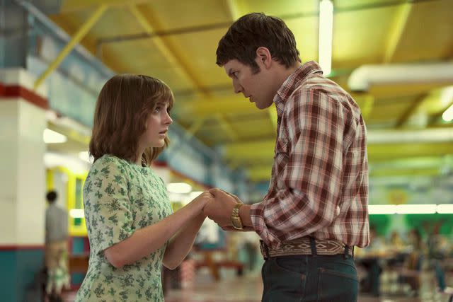 Fernando Decillis/Peacock Mckenna Grace and Jake Lacy in 'A Friend of the Family'