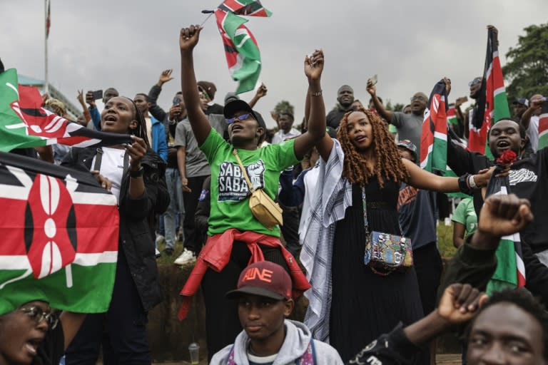 Kenyans first began demonstrating against proposed tax hikes in June (TONY KARUMBA)