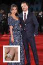 <p>Vikander and Michael Fassbender wed in a secret ceremony in in Ibiza back in October 2017. A few weeks later, Vikander subtly debuted her engagement and wedding rings on the red carpet. Her ring is a solitaire diamond on a yellow gold pavé band with matching diamond eternity bands on each side, <a href="https://www.elle.com.au/celebrity/alicia-vikander-engagement-ring-14803" rel="nofollow noopener" target="_blank" data-ylk="slk:Elle Australia reports.;elm:context_link;itc:0;sec:content-canvas" class="link "><em>Elle Australia </em>reports.</a></p>