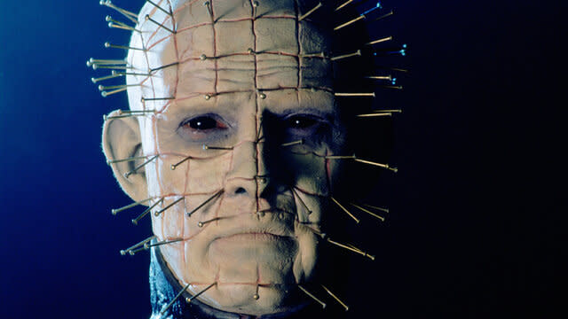 English actor Doug Bradley as Pinhead from Hellraiser (1987).