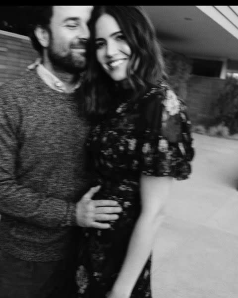<p>The singer revealed that she was expecting her first child with her husband via Instagram.</p><p>'Baby Boy Goldsmith coming early 2021,' she captioned three black-and-white photographs of her and Goldsmith caressing her baby bump. </p><p><a href="https://www.instagram.com/p/CFh5kwLg8ja/" rel="nofollow noopener" target="_blank" data-ylk="slk:See the original post on Instagram;elm:context_link;itc:0;sec:content-canvas" class="link ">See the original post on Instagram</a></p>