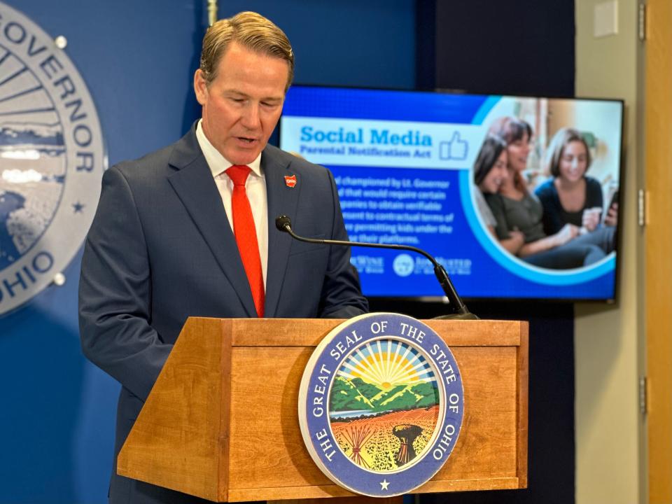 Lt Gov. Jon Husted says social media companies have a responsibility to make sure parents know what platforms their children are using and can limit the kinds of content they can see.