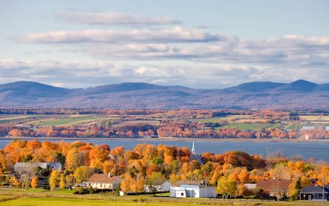 Scenery on the St Lawrence river heading into Quebec - Credit: Getty