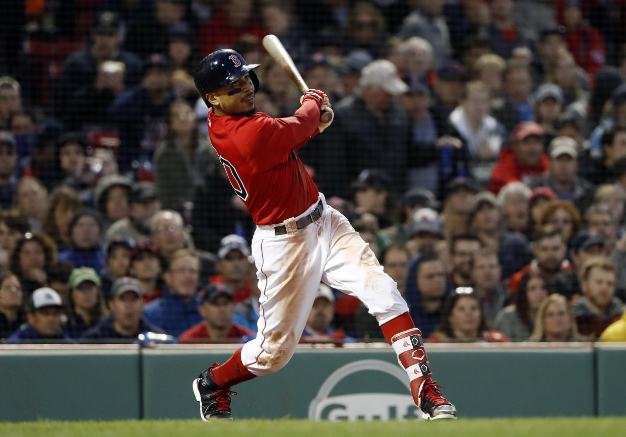 Mookie Betts has more All-Star votes than any other player. (AP Photo/Winslow Townson)