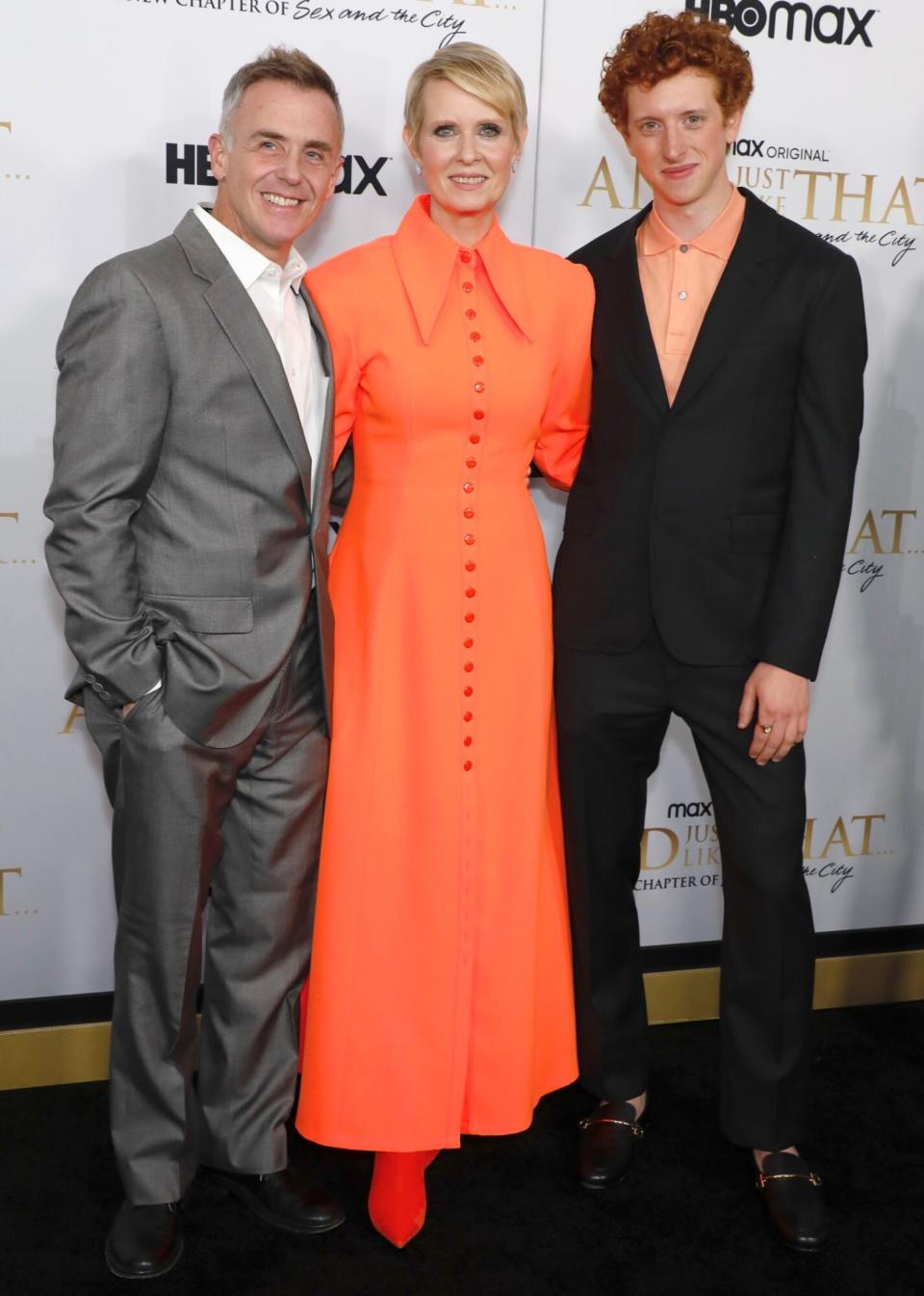 David Eigenberg, Cynthia Nixon and Niall Cunningham