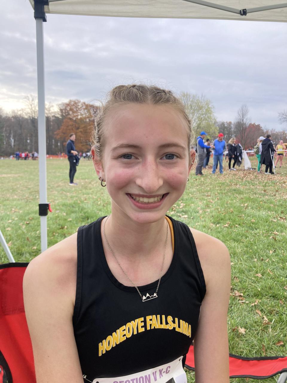 Honeoye Falls-Lima cross country runner Ann Brennan