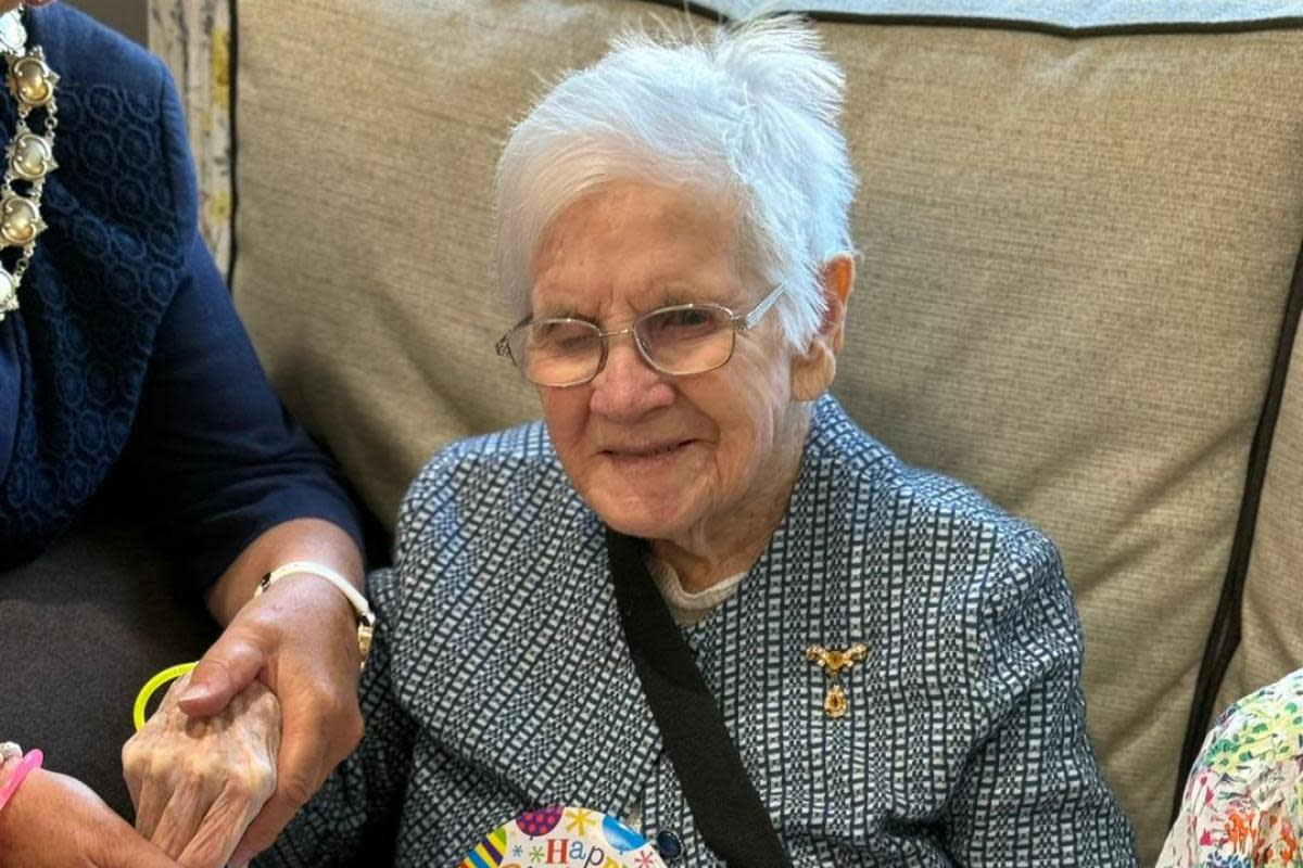 Hetty celebrating her 104th birthday. <i>(Image: PR)</i>