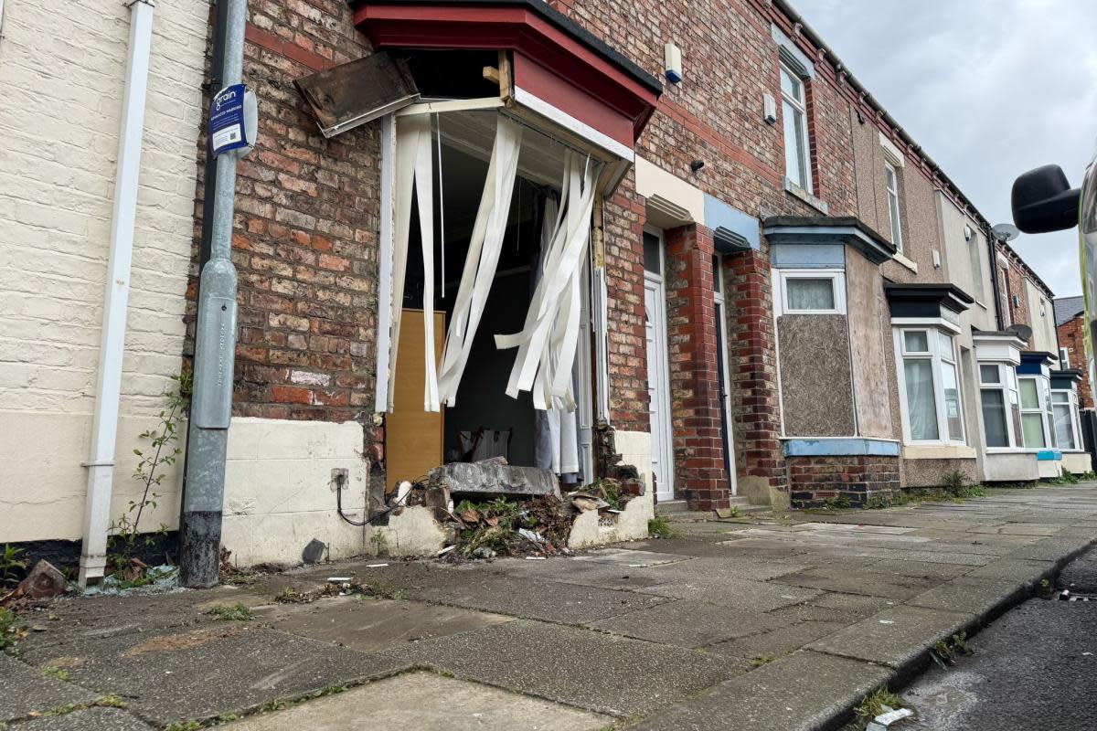 The home on Havelock Street in Thornaby sustained substantial damage. <i>(Image: TERRY BLACKBURN)</i>