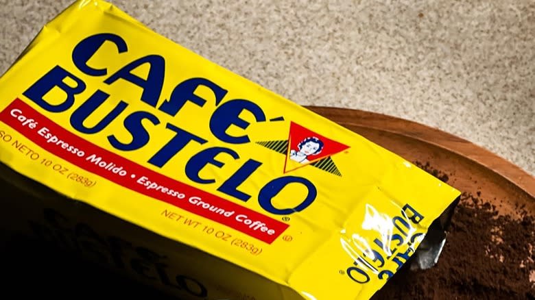 Cafe Bustelo coffee ground brick