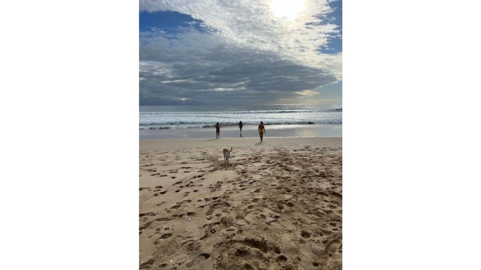 People walking on the beach