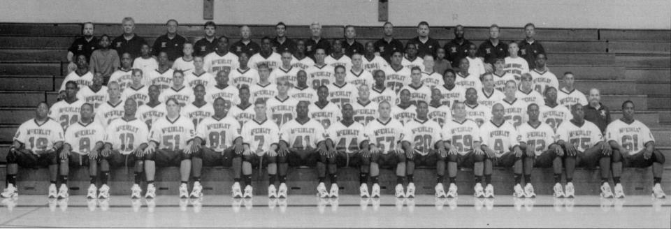 Team photo of the 1997 Canton McKinley football team, which won Ohio's Division I state championship and the USA Today national championship.