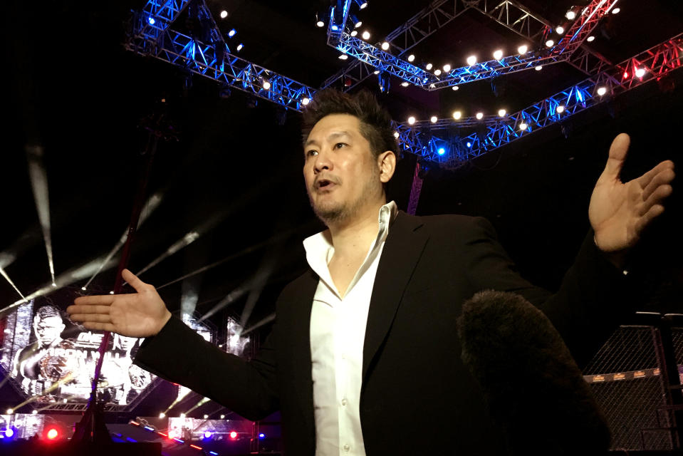 Chatri Sityodtong, chairman and chief executive of ONE Championship, intends to set up Asia’s largest global e-sports championship series with One eSports. PHOTO: Reuters/Prapan Chankaew)