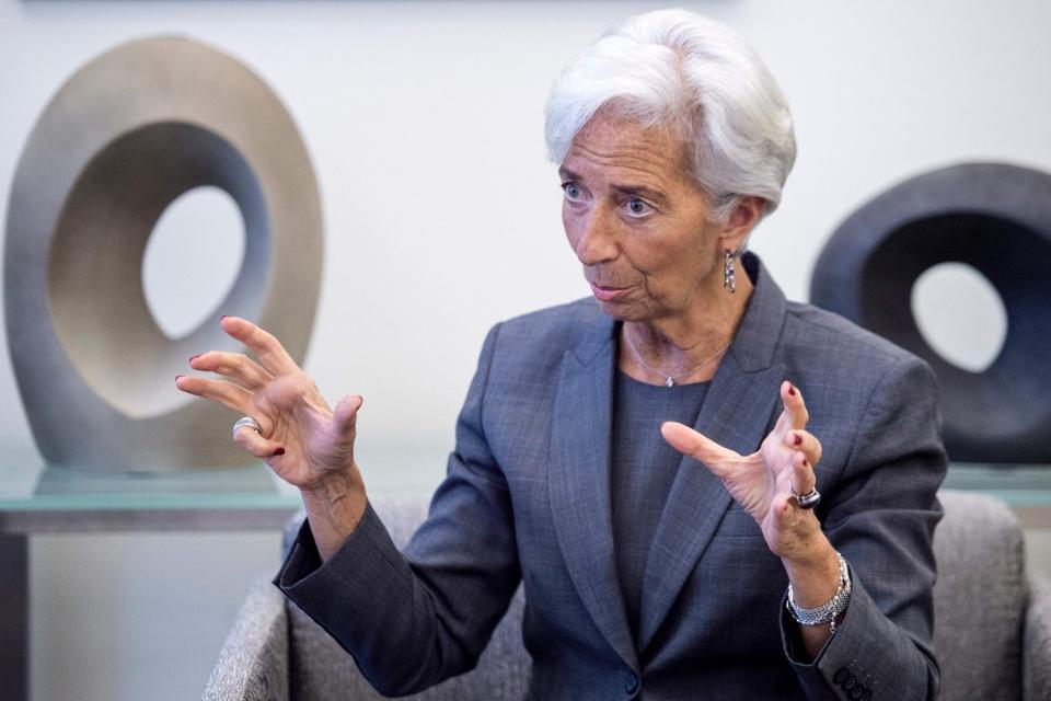 Cancelled: Lagarde said as recently as last Saturday that she still planned to attend the event: AFP/Getty Images