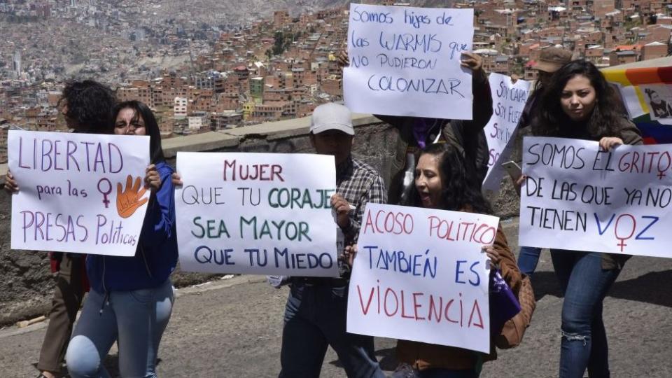 Mujeres en protesta