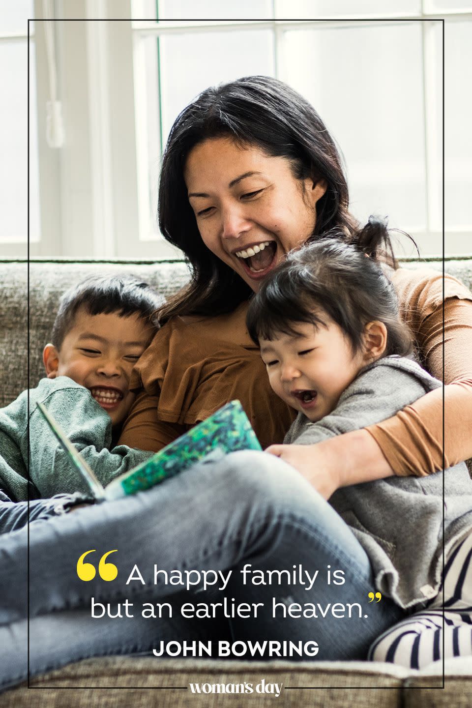 <p>"A happy family is but an earlier heaven." </p>