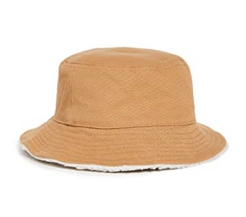 Madewell Sherpa Bucket Hat. Image via Shopbop.