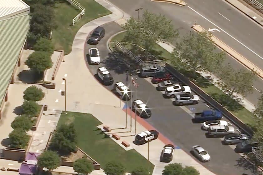 A student was hospitalized Friday after being stabbed during a fight at Valencia High School, according to the Los Angeles County Sheriff's Department.