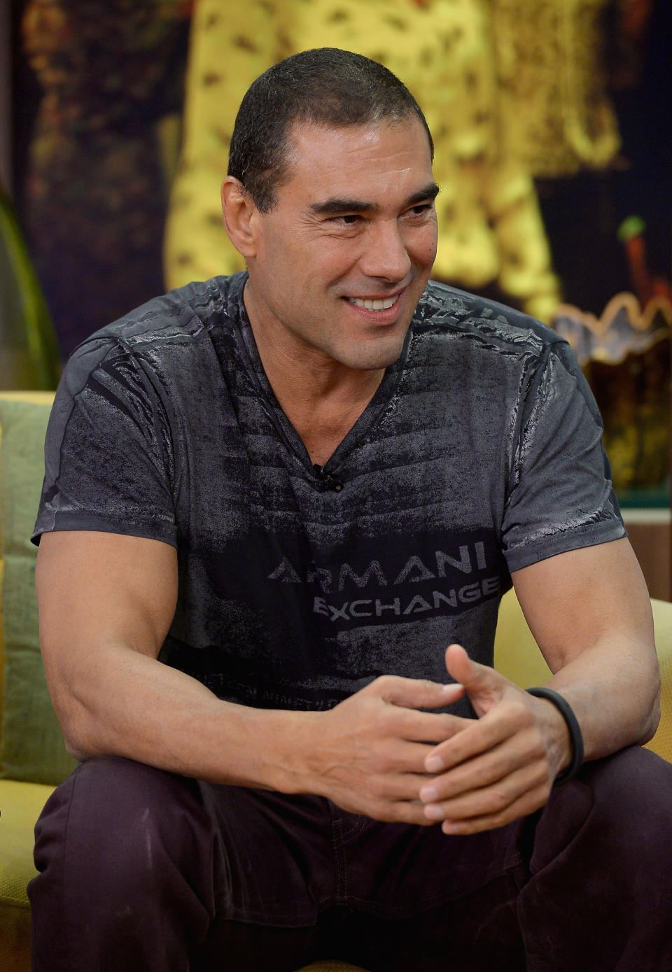 Eduardo Yáñez en el set de 'Despierta America' en 2015 en Miami, Florida.  (Photo by Gustavo Caballero/Getty Images)