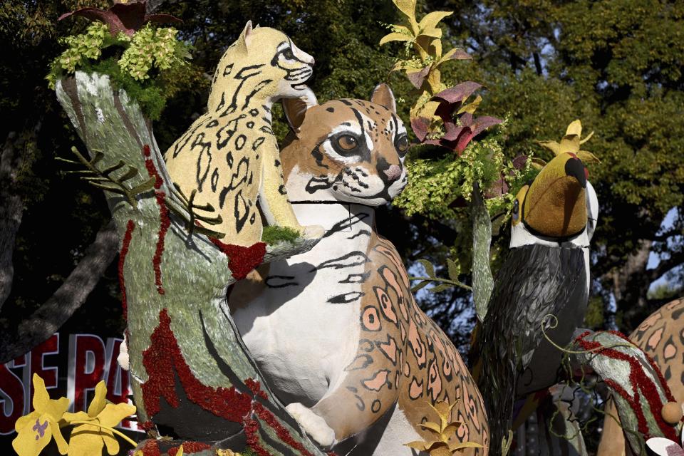 The Western Asset float wins the Judges Award for the most outstanding float design and dramatic impact at the 134th Rose Parade in Pasadena, Calif., Monday, Jan. 2, 2023. (AP Photo/Michael Owen Baker)