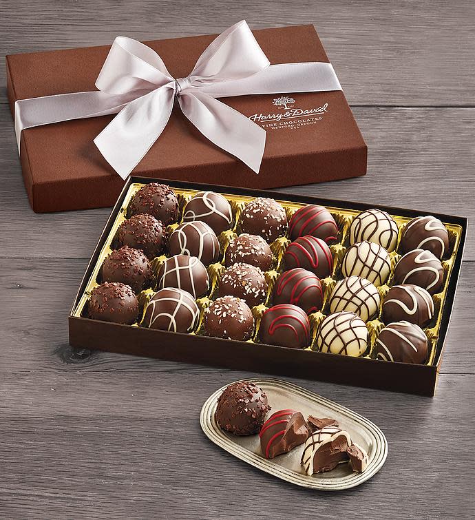 Signature Chocolate Truffles. Image via Harry & David.