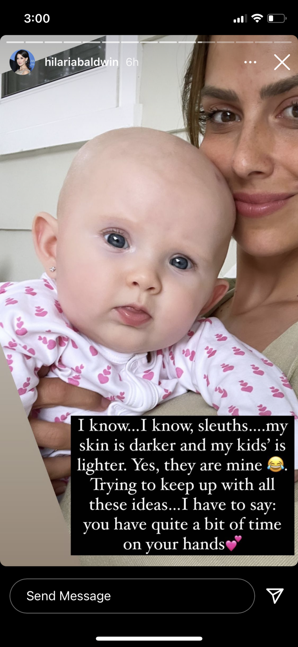 Hilaria Baldwin addresses rumours about her children (Instagram)