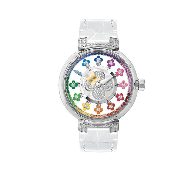 Louis Vuitton updates its iconic timepieces with rainbow colours