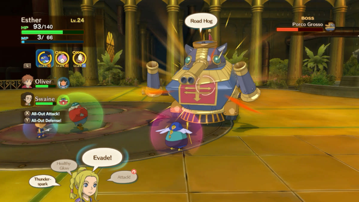 Ni no Kuni: Wrath of the White Witch combines Ghibli aesthetics with turn-based combat.<p>Level-5 / Bandai Namco</p>