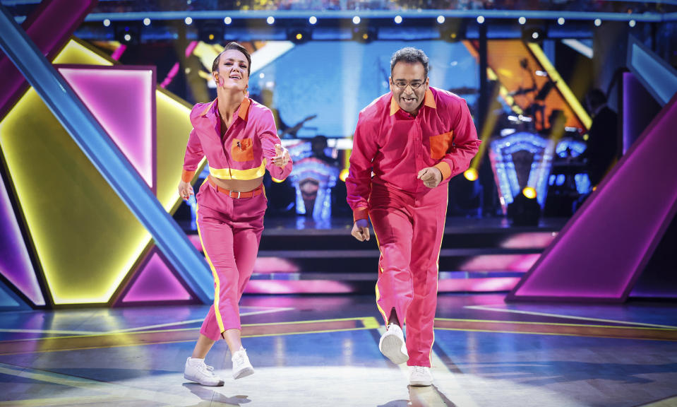 Krishnan Guru-Murthy and Lauren Oakley dancing the Couples Choice (BBC)