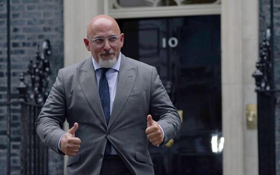 Nadhim Zahawi leaving 10 Downing Street, London, after being named as the new Education Secretary - Victoria Jones/PA